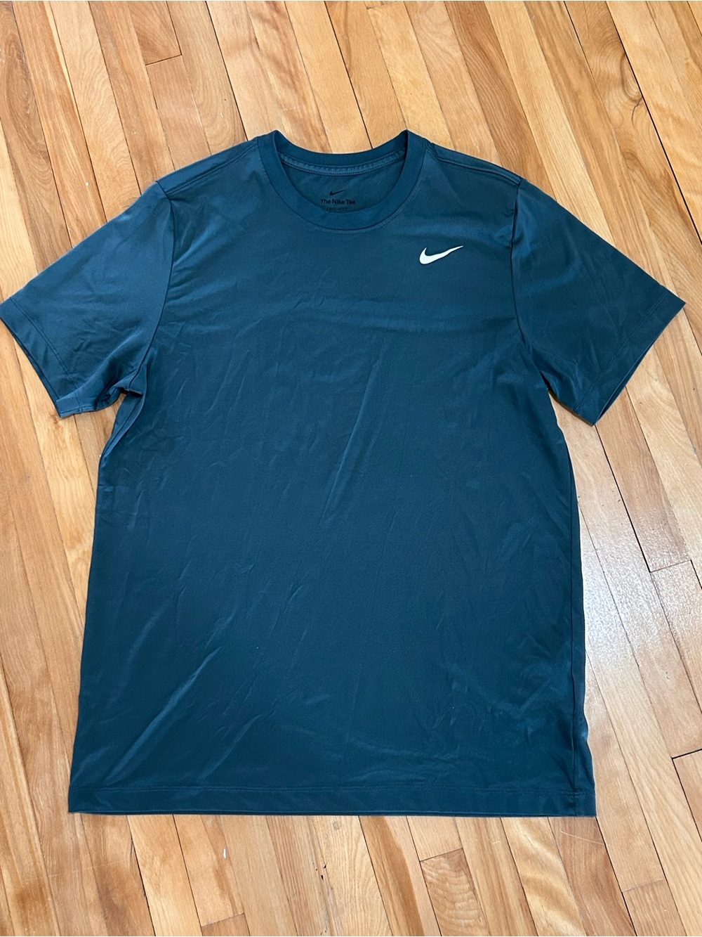3/15$ Nike Short Sleeve Dri-FIT Tee in Deep Teal with White Swoosh